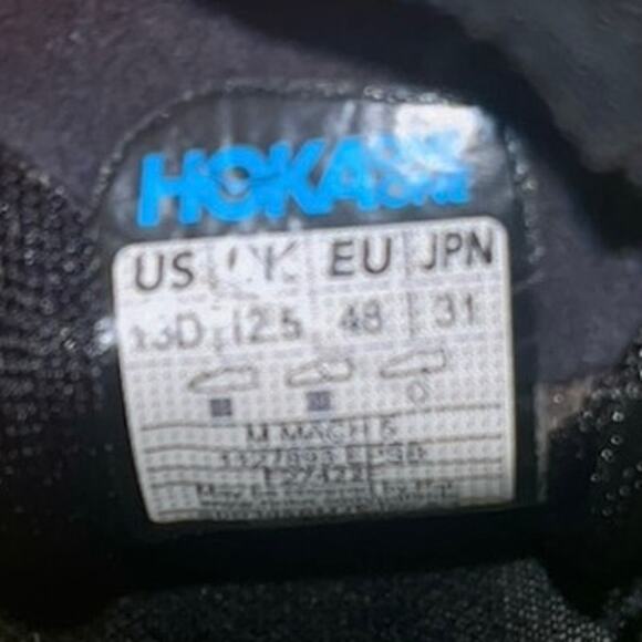 HOKA Mens Hoka One One Mach 5 Evening Primrose Scuba Blue Size 13D - Picture 6 of 7